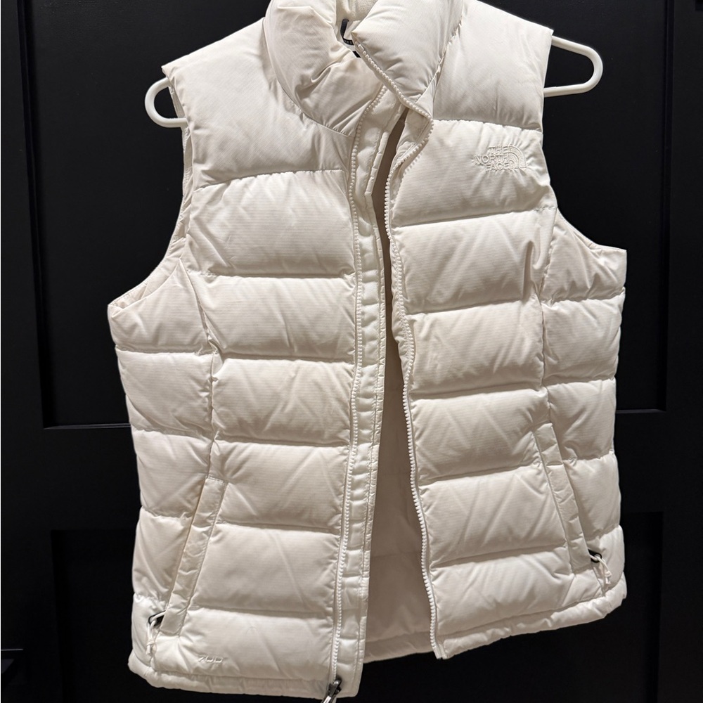 The North Face Women's White Puffer Vest